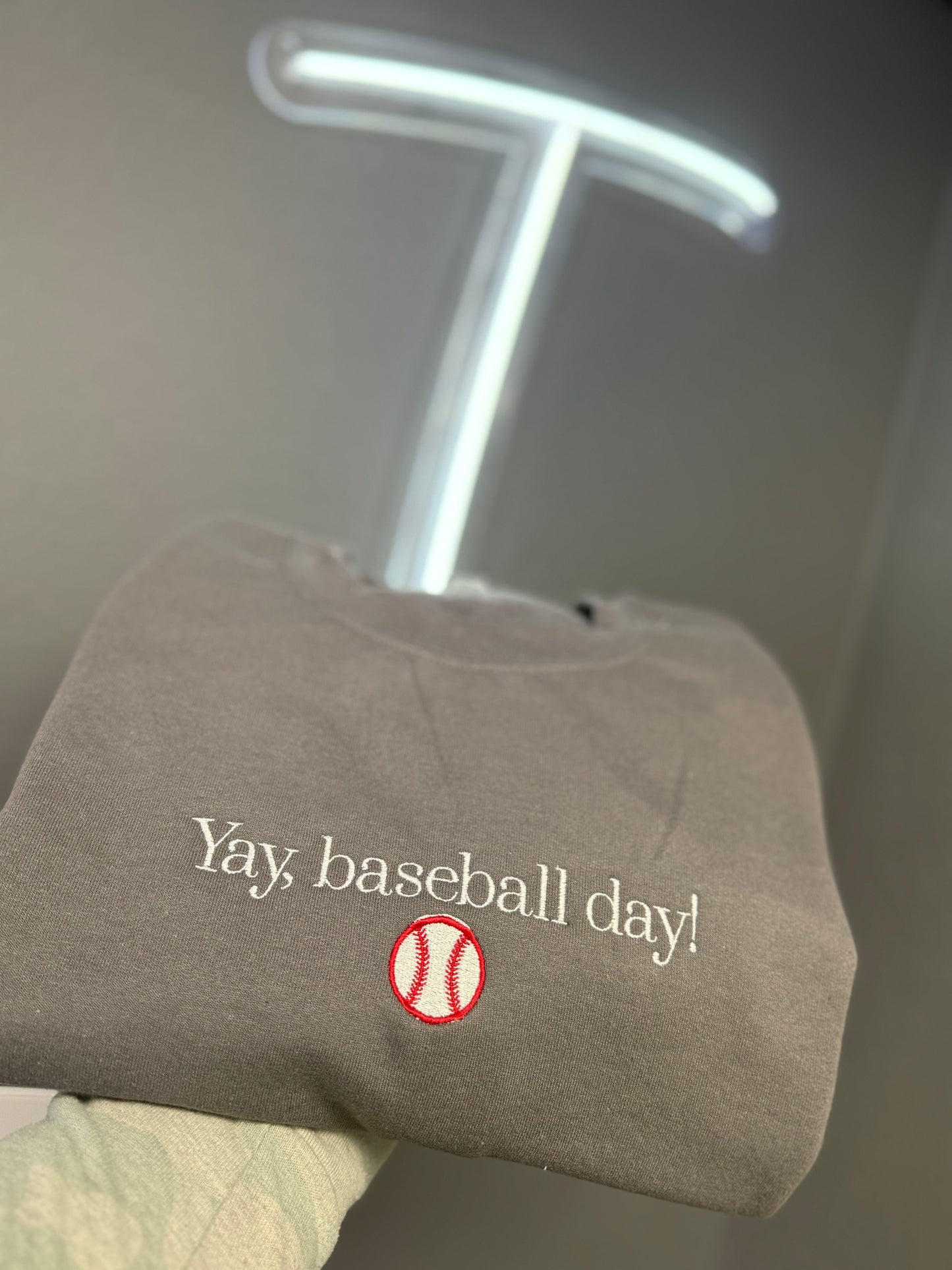 Yay Baseball Day tee or crew