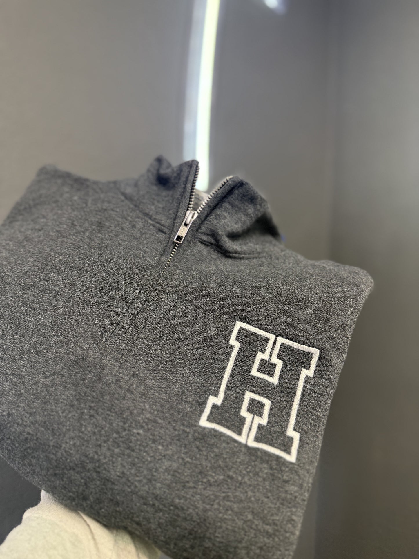 Embroidered H Quarter Zip