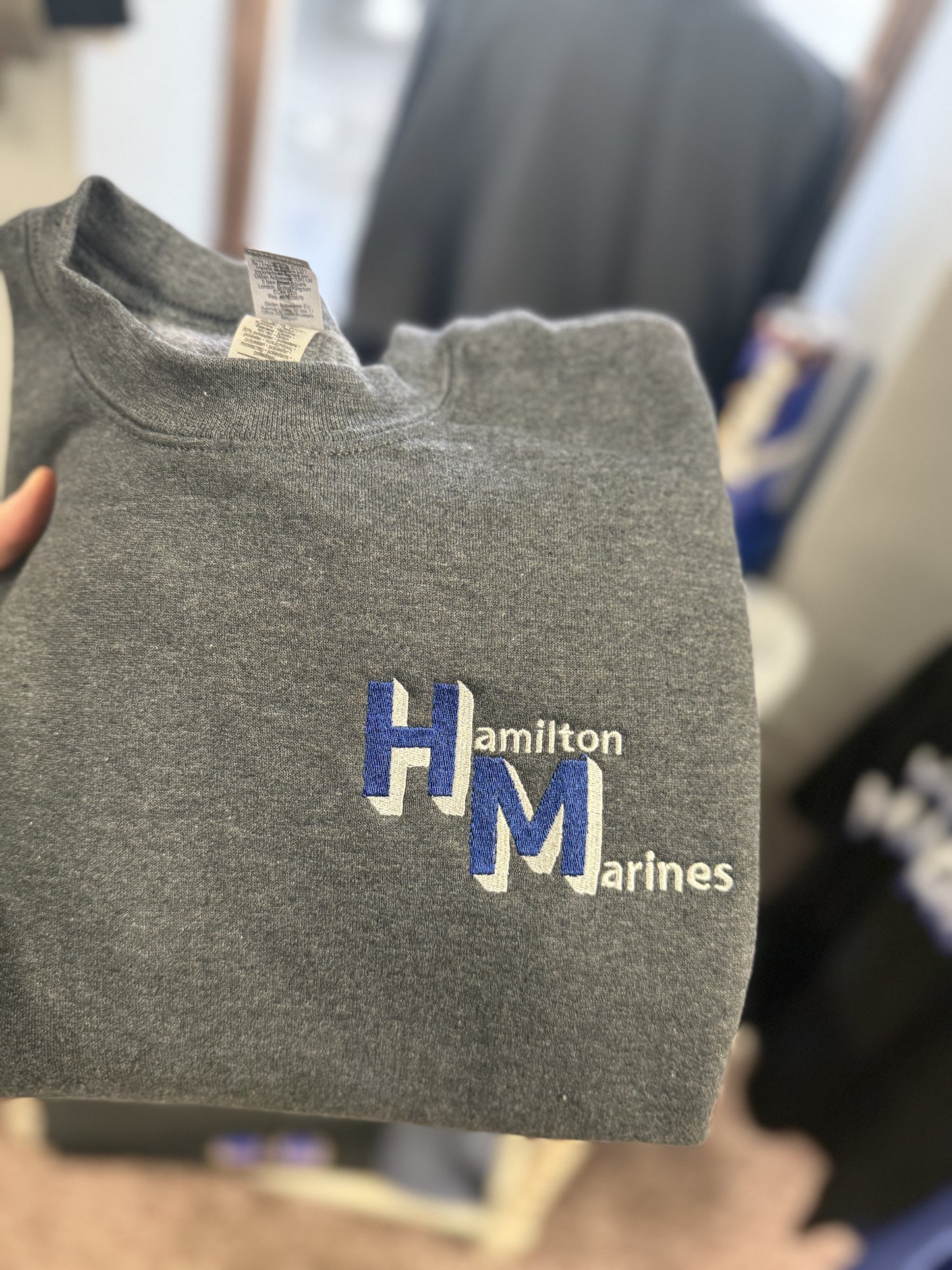 Embroidered Custom School Block letter