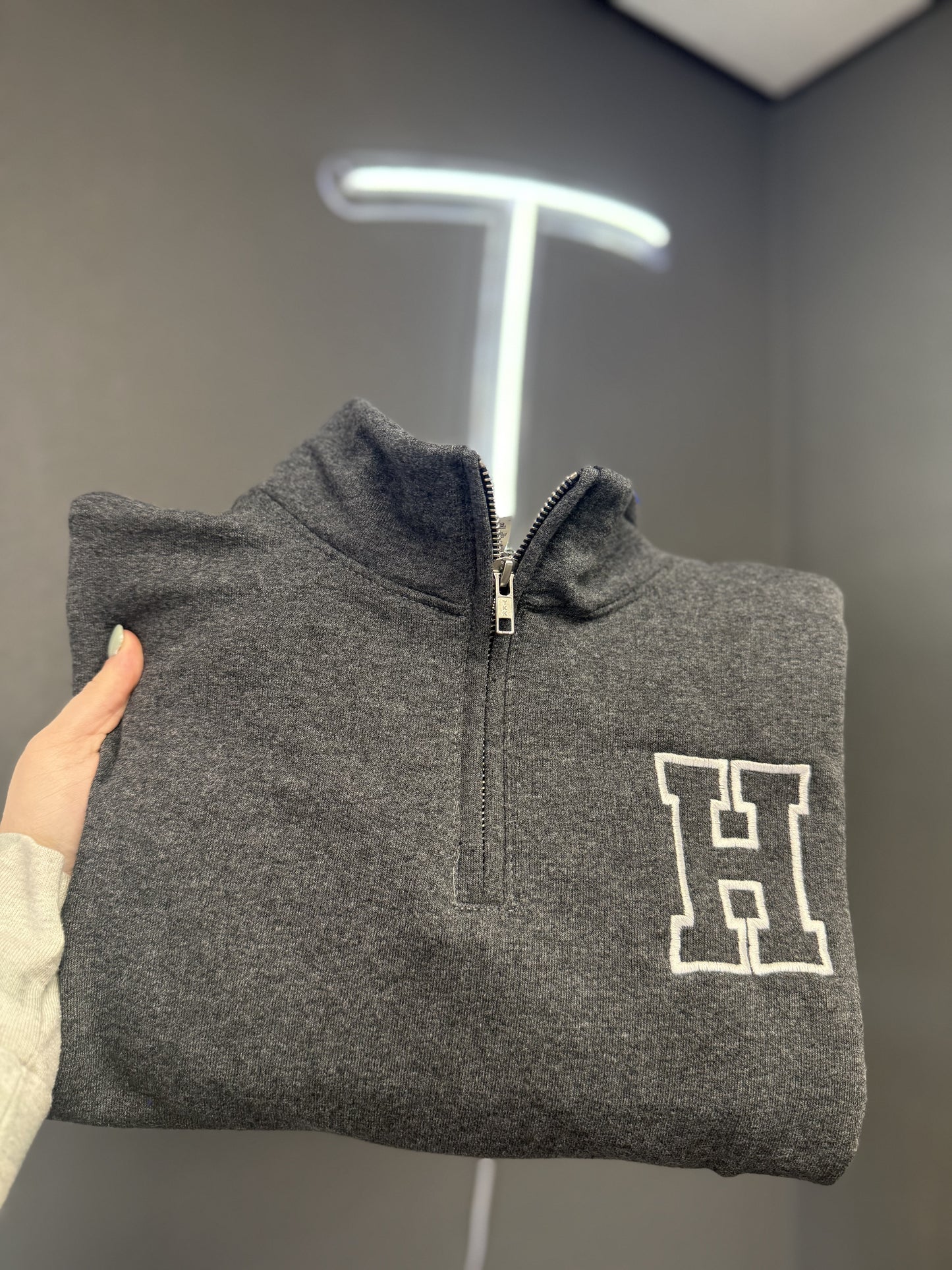Embroidered H Quarter Zip