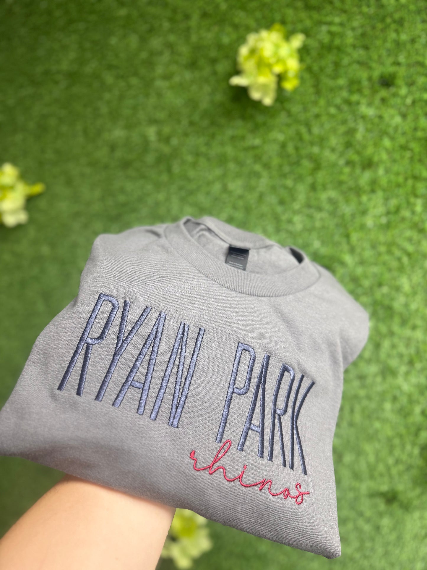 School Name stacked embroidered