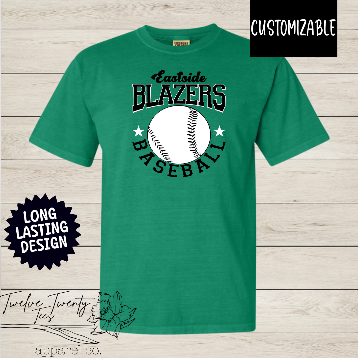 Team Baseball comfort Colors