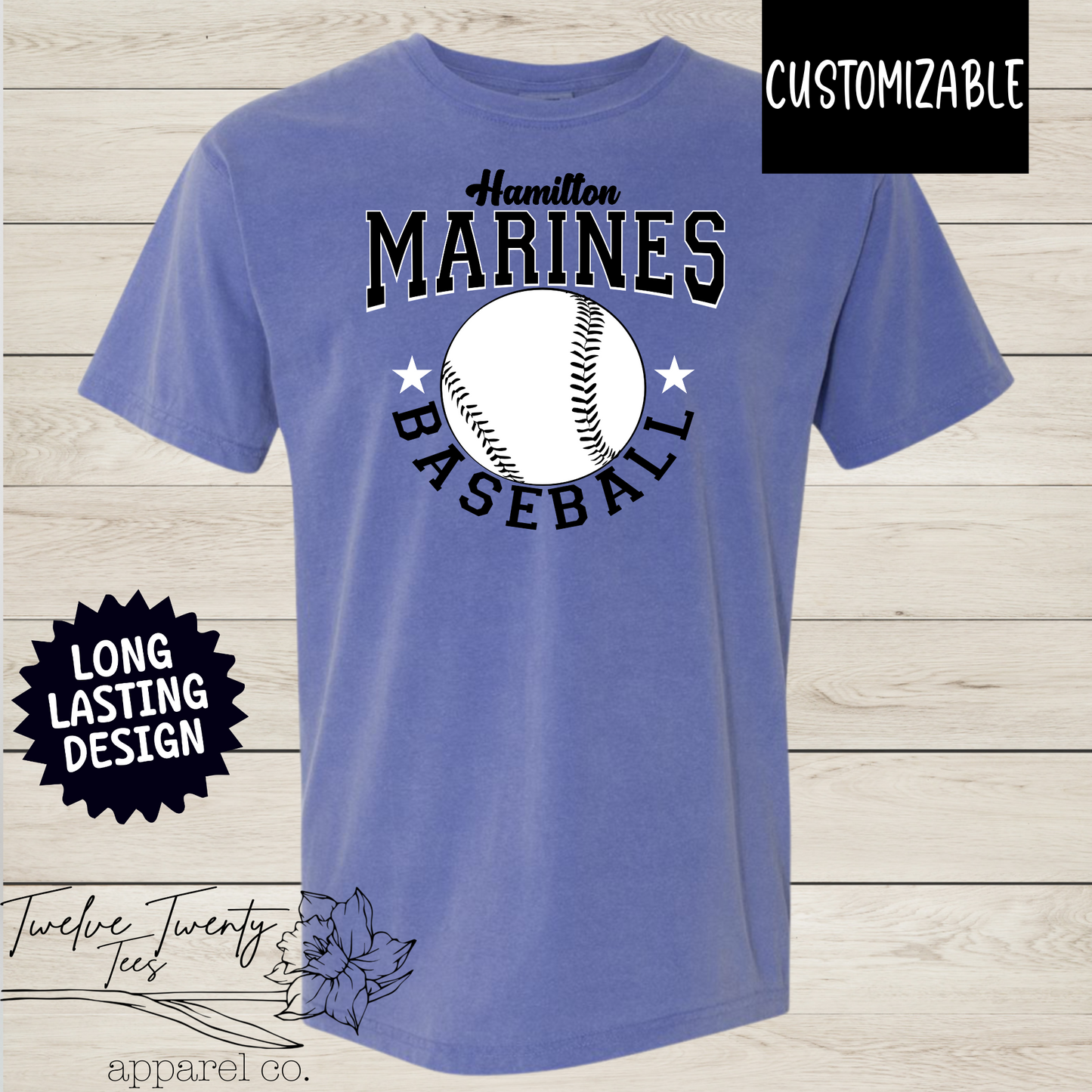 Team Baseball comfort Colors