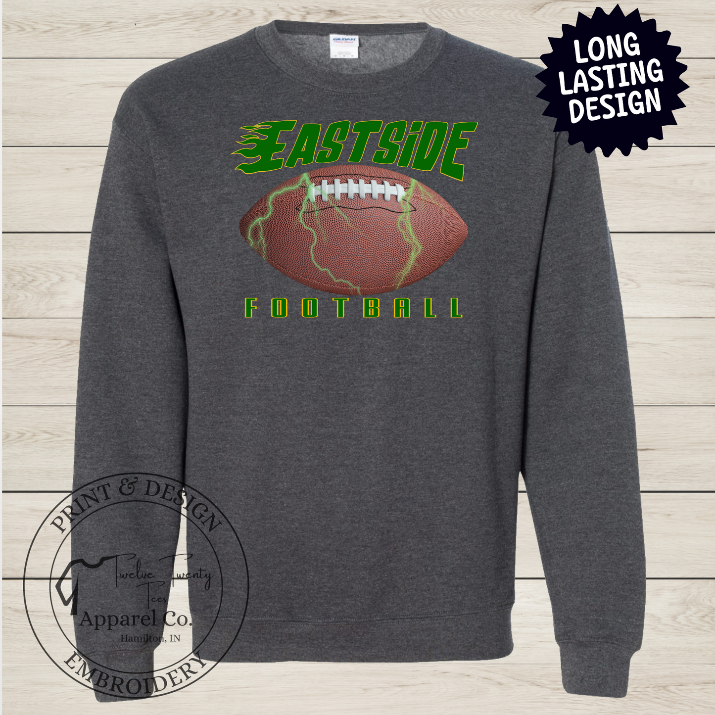 Custom School lightning football