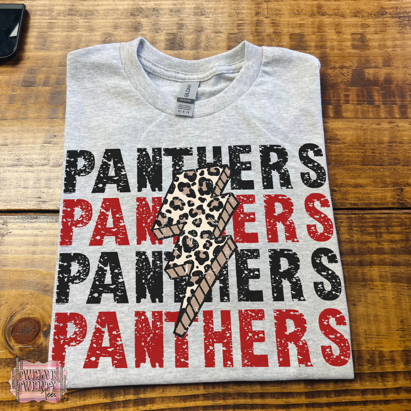 SCHOOL LEOPARD BOLT TEE