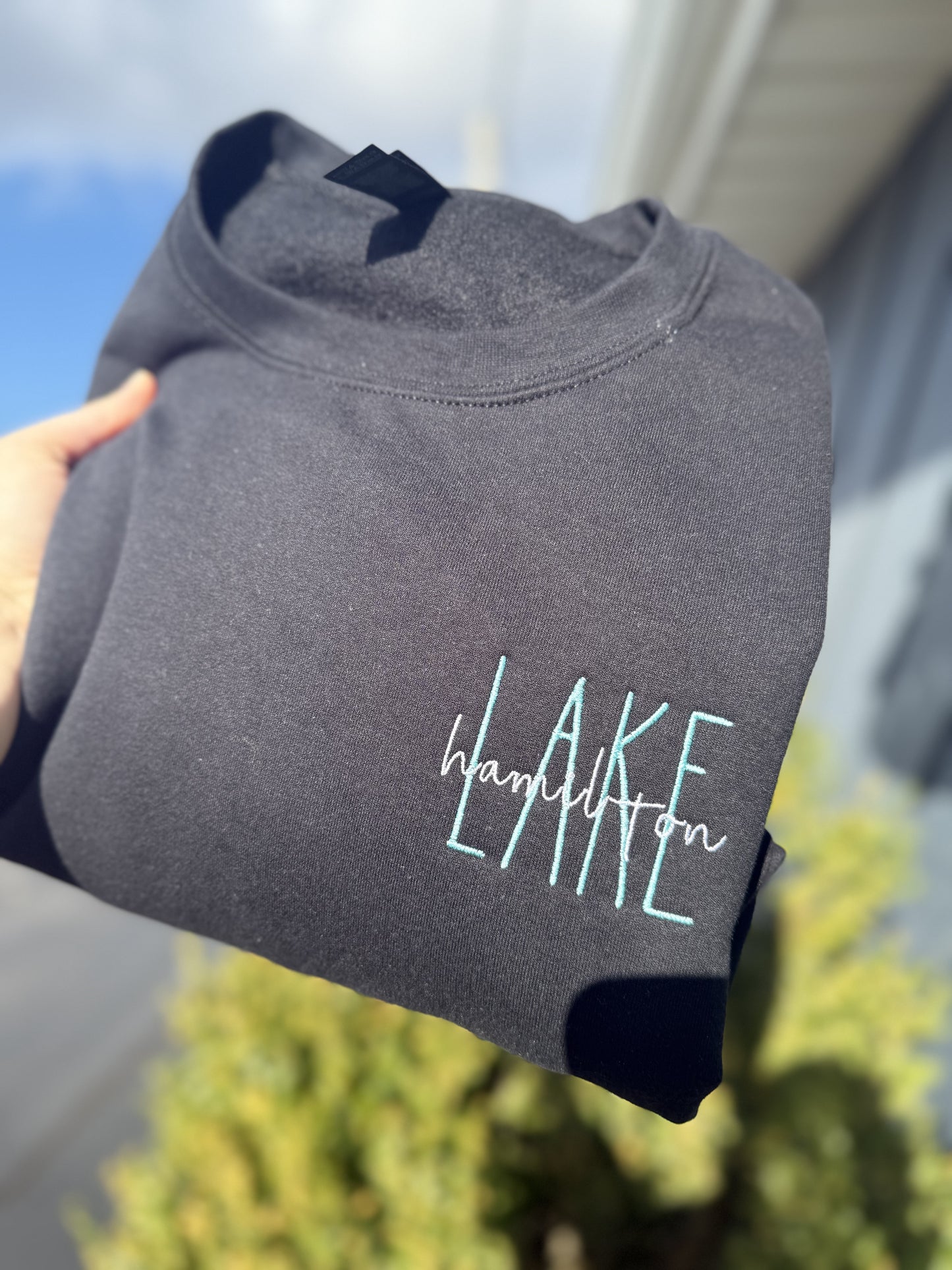 Embroidered Hamilton Lake