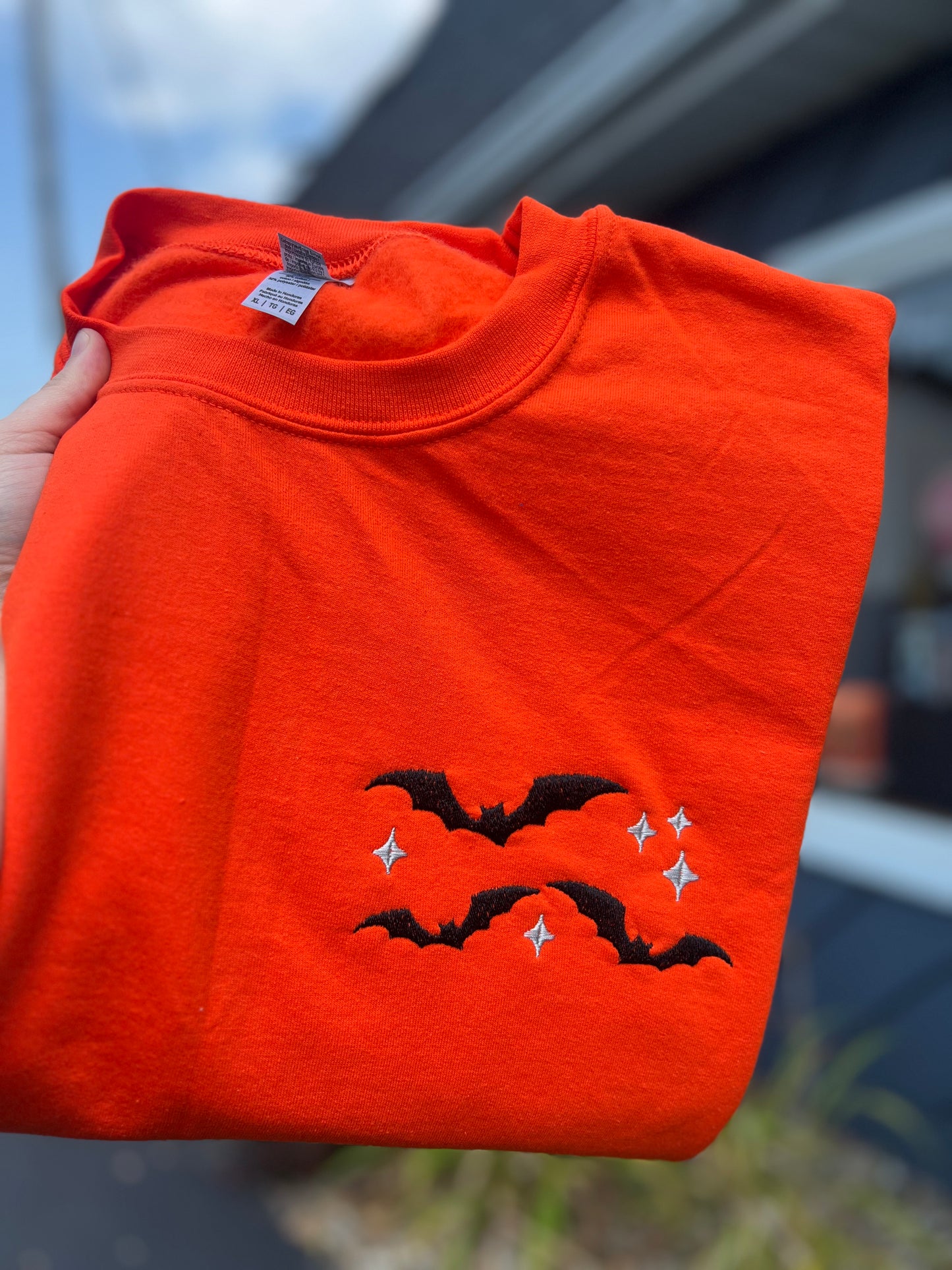 It’s Bats Embroidered Crewneck