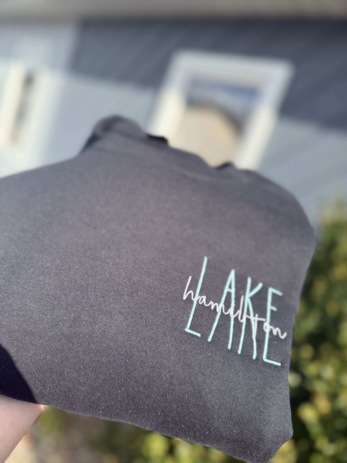 Embroidered Hamilton Lake