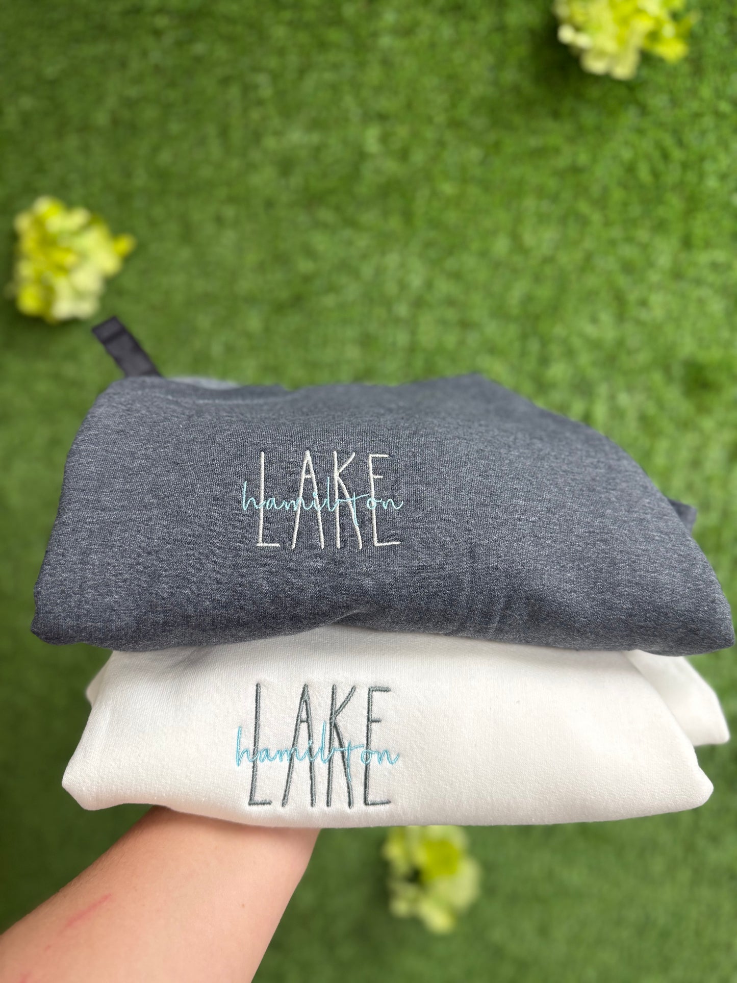 Embroidered Hamilton Lake Crewneck
