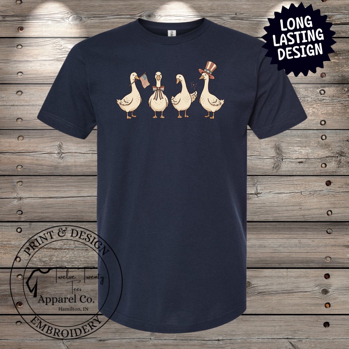 Vintage patriotic goose