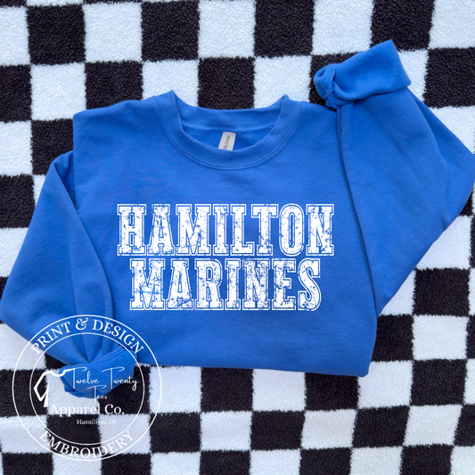 Distressed new varsity