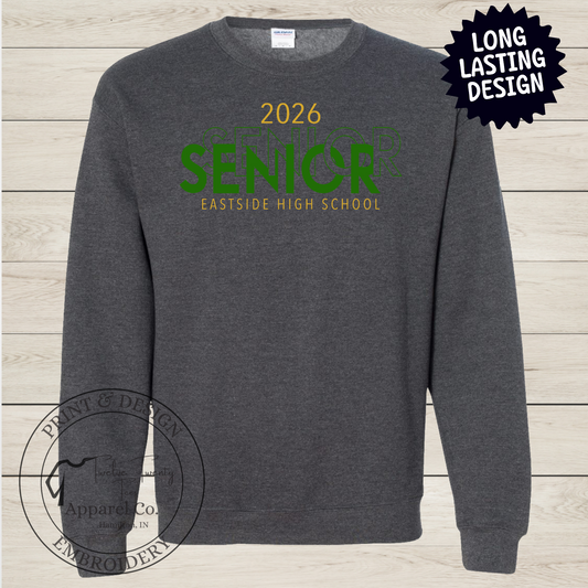 Custom senior stacked outline