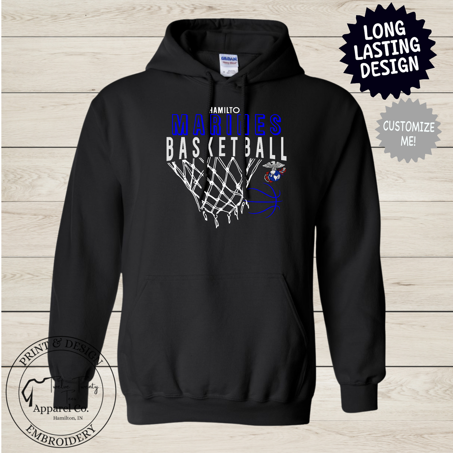 CUSTOM Basketball Net Logo