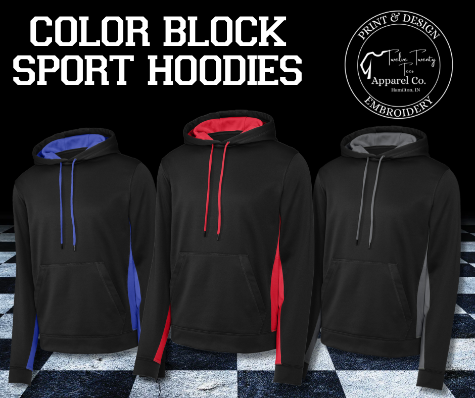 Color Block Sport Hoodies