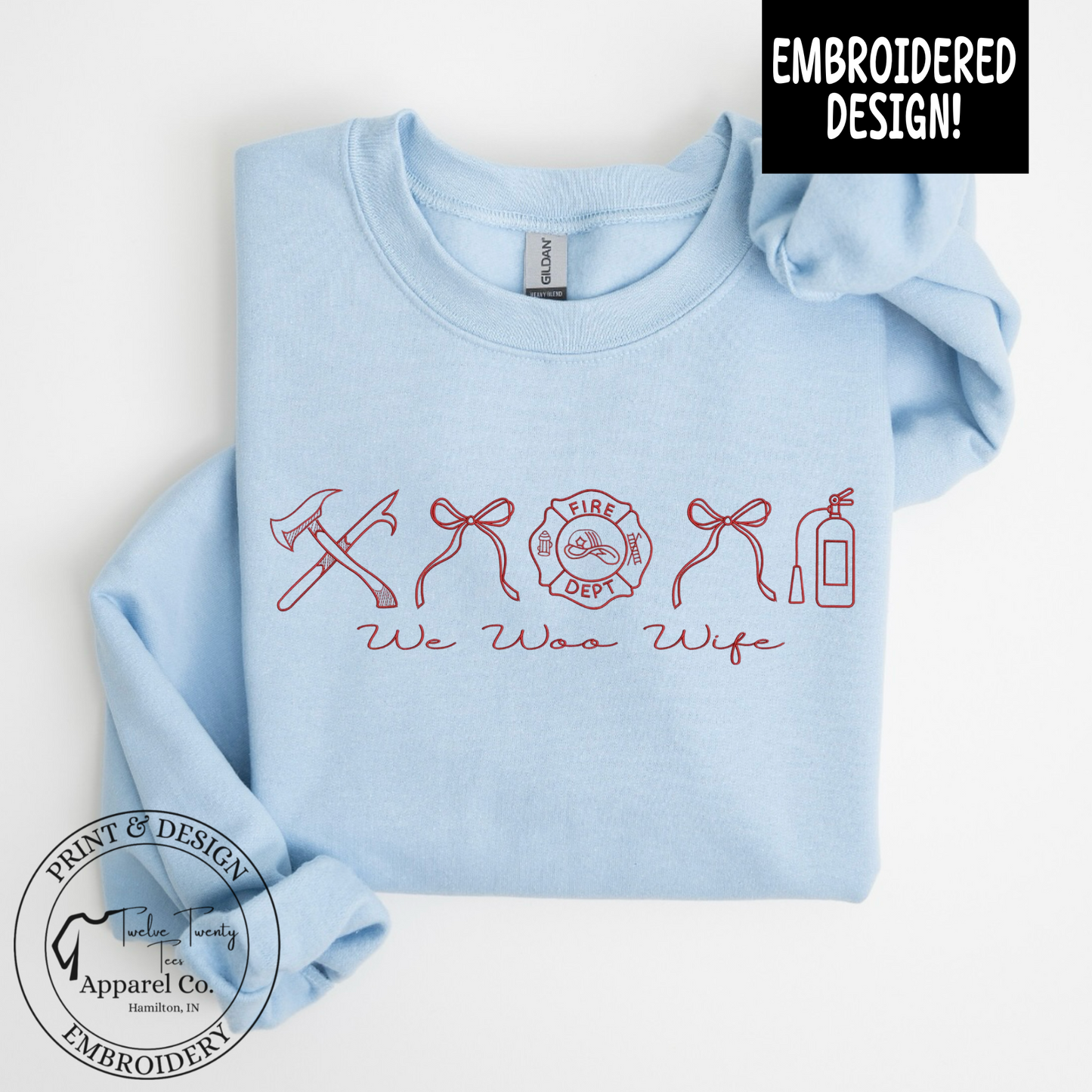 Embroidered Wee Woo Wife