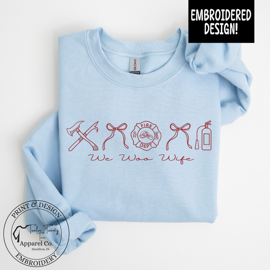 Embroidered Wee Woo Wife