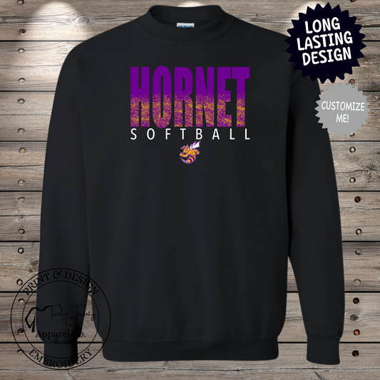 Softball/Baseball texture letters